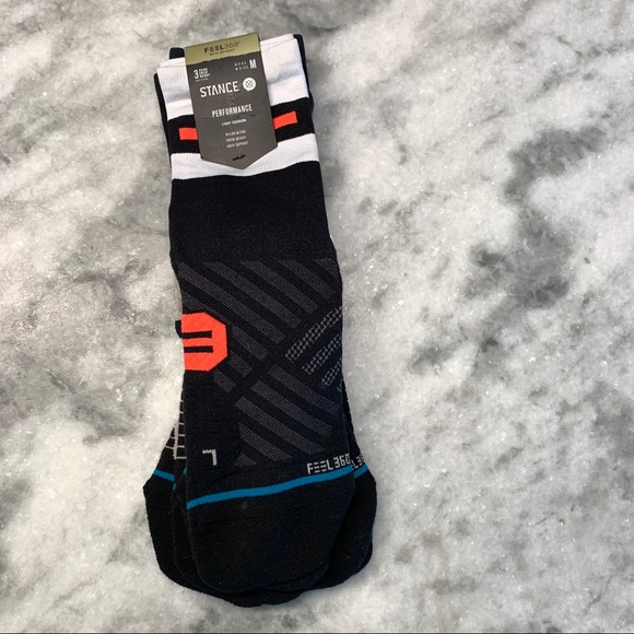 STANCE performance crew socks (3pk) size med nylon blend arch support - Picture 4 of 11